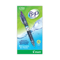 Pilot B2P Bottle-2-Pen Recycled Gel Pen, Retractable, Fine 0.7 mm, Purple Ink, Translucent Blue Barrel
