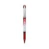 Pilot VBall Grip Liquid Ink Roller Ball Pen, Stick, Extra-Fine 0.5 mm, Red Ink, Red/White Barrel