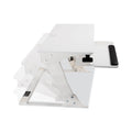 3M Precision Standing Desk, 35.4" x 23.2" x 6.2" to 20", White