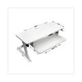 3M Precision Standing Desk, 35.4" x 23.2" x 6.2" to 20", White