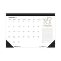 House of Doolittle Recycled Zodiac Desk Pad Calendar, Zodiac Artwork, 17 x 22, White Sheets, Black Binding/Corners, 12-Month (Jan-Dec) 2023