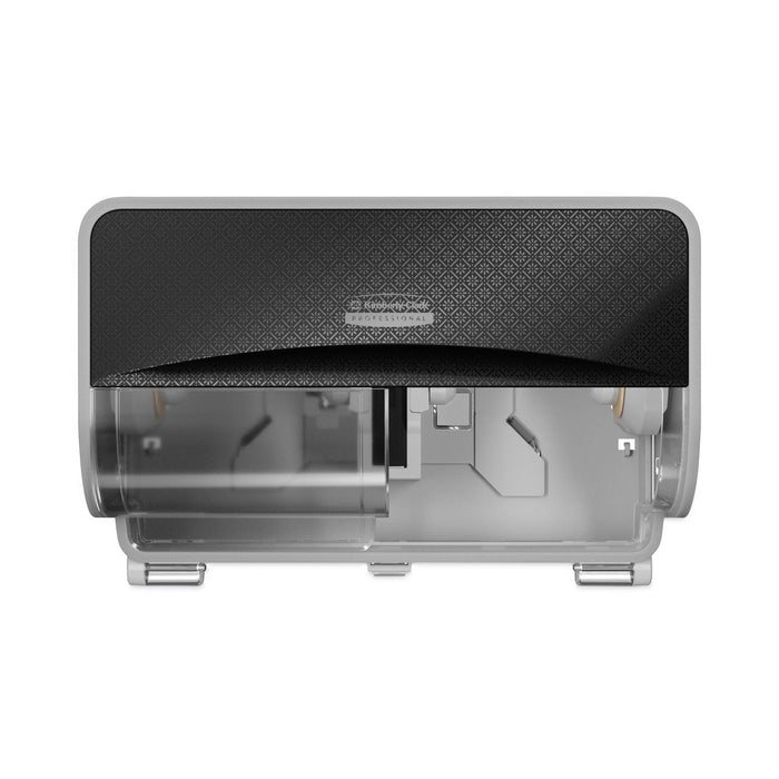 Kimberly-Clark Professional* ICON Coreless Standard Roll Toilet Paper Dispenser, 8.43 x 13 x 7.25, Black Mosaic