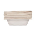 Hefty ECOSAVE Tableware, Bowl, Bagasse, 16 oz, White, 25/Pack