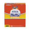 Hefty Strong Tall Kitchen Drawstring Bags, 13 gal, 0.9 mil, 23.75" x 27", White, 360/Carton