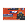 Hefty Ultra Flex Waste Bags, 30 gal, 1.05 mil, 6" x 2.1", Black, 150/Carton