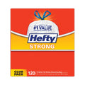 Hefty Strong Tall Kitchen Drawstring Bags, 13 gal, 0.9 mil, 23.75" x 27", White, 360/Carton