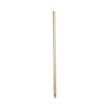 Boardwalk Metal Tip Threaded Hardwood Broom Handle, 1.13" dia x 60", Natural