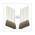 Boardwalk Mixed Fiber Maid Broom, Mixed Fiber Bristles, 55" Overall Length, Natural, 12/Carton