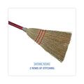 Boardwalk Corn Fiber Lobby/Toy Broom, Corn Fiber Bristles, 39" Overall Length, Red