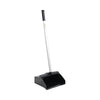 Boardwalk Lobby Dust Pan, 11.75 x 37, 34" Handle, Plastic/Aluminum, Black/Silver