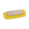 Boardwalk Dual-Surface Scrub Brush, Yellow Polypropylene Bristles, 10" Brush, Plastic Handle
