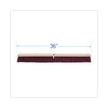Boardwalk Floor Brush Head, 3.25" Maroon Stiff Polypropylene Bristles, 36" Brush