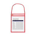 C-Line 1-Pocket Shop Ticket Holder w/Setrap and Red Stitching, 75-Sheet, 9 x 12, 15/Box