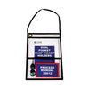 C-Line 2-Pocket Shop Ticket Holder w/Setrap, Black Stitching, 150-Sheet, 9 x 12, 15/Box