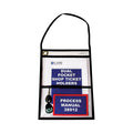 C-Line 2-Pocket Shop Ticket Holder w/Setrap, Black Stitching, 150-Sheet, 9 x 12, 15/Box