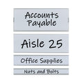 C-Line Clear Magnetic Label Holders, Side Load, 6 x 2, 10/Pack