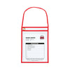 C-Line 1-Pocket Shop Ticket Holder w/Setrap and Red Stitching, 75-Sheet, 9 x 12, 15/Box