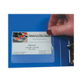 C-Line Self-Adhesive Business Card Holders, Top Load, 2 x 3.5, Clear, 10/Pack