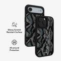 Viper Mesh | Teal Snakeskin Python Print iPhone Case by KELAB
