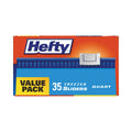 Hefty Slider Bags, 1 qt, 2.5 mil, 7" x 8", Clear, 315/Carton
