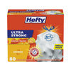 Hefty Ultra Strong Scented Tall White Kitchen Bags, 13 gal, 0.9 mil, 23.75" x 24.88", White, 240/Carton