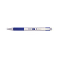 Zebra F-301 Ballpoint Pen, Retractable, Fine 0.7 mm, Blue Ink, Stainless Steel/Blue Barrel