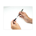 Zebra F-301 Ballpoint Pen, Retractable, Medium 1 mm, Black Ink, Stainless Steel/Black Barrel