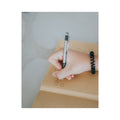Zebra F-301 Ballpoint Pen, Retractable, Medium 1 mm, Black Ink, Stainless Steel/Black Barrel