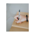Zebra F-301 Ballpoint Pen, Retractable, Fine 0.7 mm, Black Ink, Stainless Steel/Black Barrel, 2/Pack