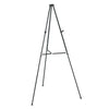 Quartet Lightweight Telescoping Tripod Easel, Adjusts 38" to 66" High, Aluminum, Black