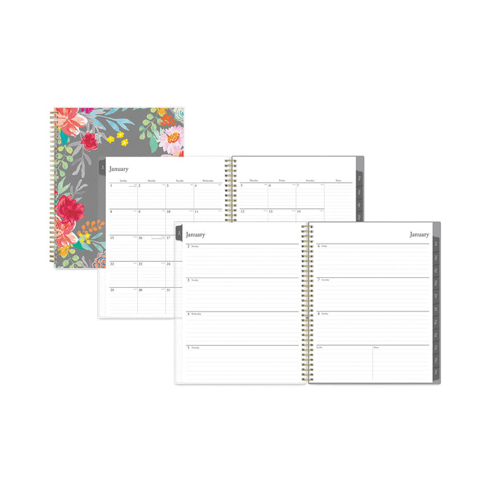 Blue Sky Sophie Frosted Weekly/Monthly Planner, Sophie Floral Artwork, 11 x 8.5, Multicolor Cover, 12-Month (Jan to Dec): 2023
