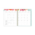 Blue Sky Day Designer Secret Garden Mint Frosted Weekly/Monthly Planner, 11 x 8.5, Multicolor Cover, 12-Month (Jan to Dec): 2023