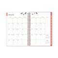 Blue Sky Fly By Frosted Weekly/Monthly Planner, Fly By Butterflies Artwork, 8 x 5, Blush/Pink Cover, 12-Month (Jan to Dec): 2023