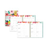 Blue Sky Day Designer Secret Garden Mint Frosted Weekly/Monthly Planner, 11 x 8.5, Multicolor Cover, 12-Month (Jan to Dec): 2023