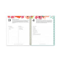 Blue Sky Day Designer Secret Garden Mint Frosted Weekly/Monthly Planner, 11 x 8.5, Multicolor Cover, 12-Month (Jan to Dec): 2023
