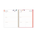 Blue Sky Fly By Frosted Weekly/Monthly Planner, Fly By Butterflies Artwork, 11 x 8.5, Blush/Pink Cover, 12-Month (Jan to Dec): 2023