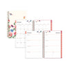 Blue Sky Fly By Frosted Weekly/Monthly Planner, Fly By Butterflies Artwork, 8 x 5, Blush/Pink Cover, 12-Month (Jan to Dec): 2023