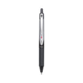 Pilot VBall RT Liquid Ink Roller Ball Pen, Retractable, Fine 0.7 mm, Black Ink, Black/White Barrel