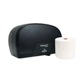 Morcon Tissue Morsoft Plastic Small Core Tissue Dispenser, 5.4 x 8.51 x 13.55, Black