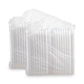 Dart ClearSeal Hinged-Lid Plastic Containers, 9.3 x 8.8 x 3, Clear, Plastic, 100/Bag, 2 Bags/Carton