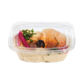 Dart ClearPac SafeSeal Tamper-Resistant/Evident Containers, Flat Lid, 8 oz, 4.9 x 1.4 x 5.5, Clear, Plastic, 100/Bag, 2 Bags/CT