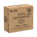 Dart Plastic Lids for Foam Containers, Vented, Fits 3.5-6 oz, White, 100/Pack, 10 Packs/Carton