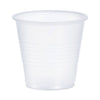 Dart High-Impact Polystyrene Cold Cups, 3.5 oz, Translucent, 100 Cups/Sleeve, 25 Sleeves/Carton