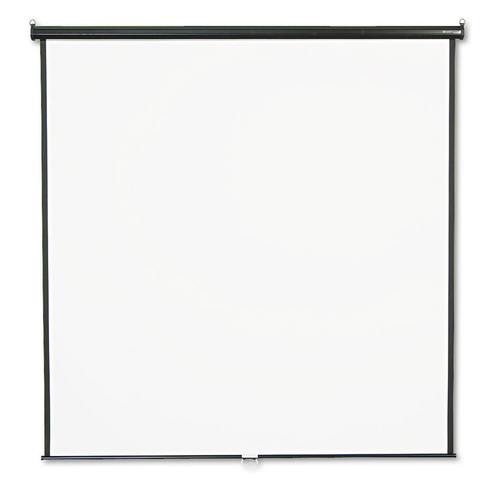 Quartet Wall or Ceiling Projection Screen, 84 x 84, White Matte Finish