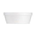Dart Foam Container, Squat, 8 oz, 4.63" Diameter x 1.13"h, White, 500/Carton