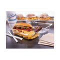 Dart StayLock Clear Hinged Lid Containers, 5.4 x 9 x 3.5, Clear, Plastic, 250/Carton