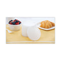 Dart Plastic Lids for Foam Cups, Bowls and Containers, Flat, Vented, Fits 6-32 oz, Translucent, 100/Pack, 10 Packs/Carton
