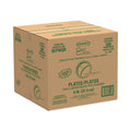 Dart Laminated Foam Plates, 3-Compartment, 9" dia, White, 125/Pack, 4 Packs/Carton