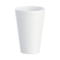 Dart Foam Drink Cups, 32 oz, White, 25/Bag, 20 Bags/Carton