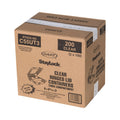 Dart StayLock Clear Hinged Lid Containers, 3-Compartment, 8.6 x 9 x 3, Clear, Plastic, 100/Packs, 2 Packs/Carton